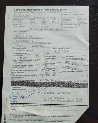 Volkswagen Garbus cena 75900 przebieg: 141212, rok produkcji 1972 z Człuchów małe 352
